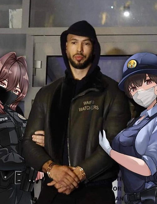 Andrew Tate Waifu Watchers Leather Jacket