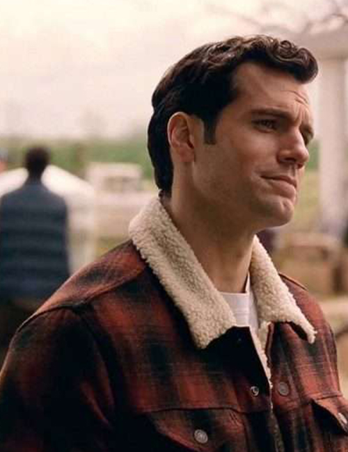 Justice League Henry Cavil plaid jacket