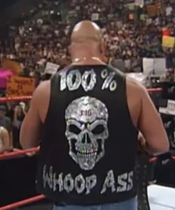 Steve Austin Black Leather Vest