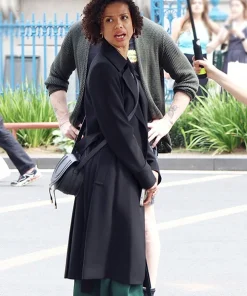Abby Lift 2024 Gugu Mbatha-Raw Black Trench Coat