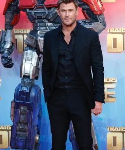 Chris Hemsworth Transformers One Premier Black Suit