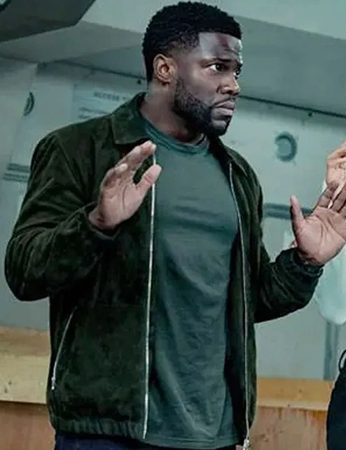 Cyrus Lift 2024 Green Suede Leather Jacket