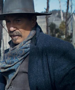 Hayes Ellison Horizon Blue Wool Coat