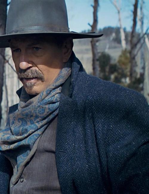 Hayes Ellison Horizon Blue Wool Coat