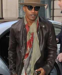 Jamie Foxx Back in Action Brown Leather Jacket