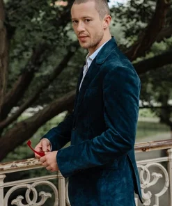 Joseph Quinn A Quiet Place Day One Green Blazer