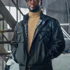Kevin Hart Lift 2024 Black Parachute Jacket