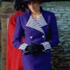Lady Diana Christmas Day Sandringham Purple Coat