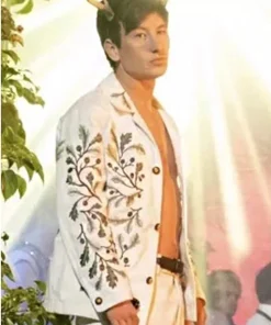 Oliver Quick Saltburn Barry Keoghan White Jacket