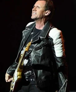 Roy Hay Concert Palms Casino Black and White Leather Jacket
