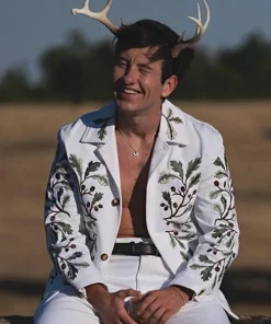 Saltburn Barry Keoghan Embroidered Jacket