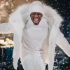 Sidemen Christmas Drillings White Puffer Jacket