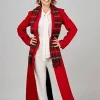Vanessa Lengies Take Me Back for Christmas Red Wool Coat
