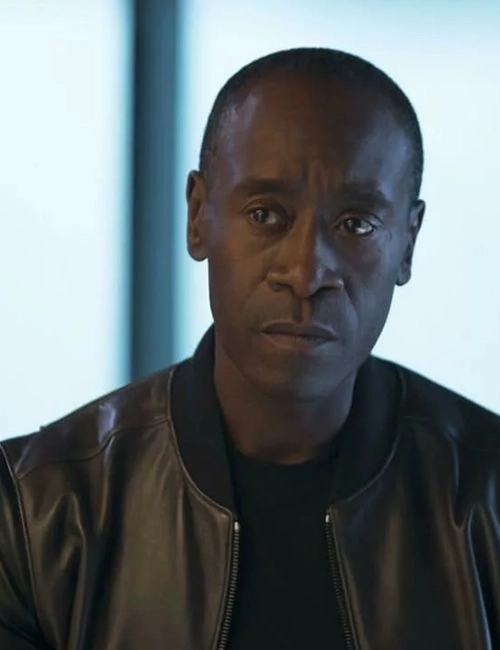 Civil War Lieutenant Don Cheadle war machine Brown Jacket