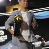 Cristiano Ronaldo Soccer Awards Grey Suit