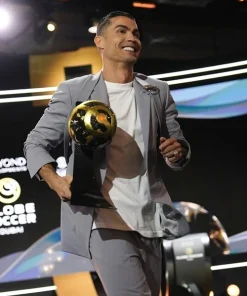Cristiano Ronaldo Soccer Awards Grey Suit