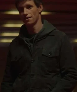 Eddie Redmayne Jackal Black Leather Jacket