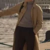 Eddie Redmayne The Day of The Jackal Beige Coat