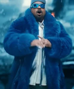 Its My Ego Ice Cube Blue Fur Coat