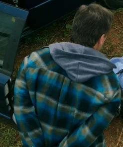 Josh Brolin Brothers 2024 Blue Plaid Jacket