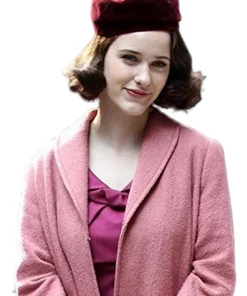 Rachel Brosnahan The Marvelous Mrs. Maisel Pink Coat