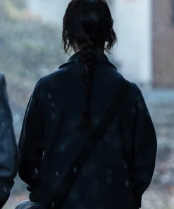 Sophie Thatcher Heretic 2024 Black Wool Coat