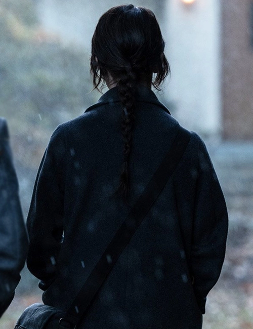 Sophie Thatcher Heretic 2024 Black Wool Coat