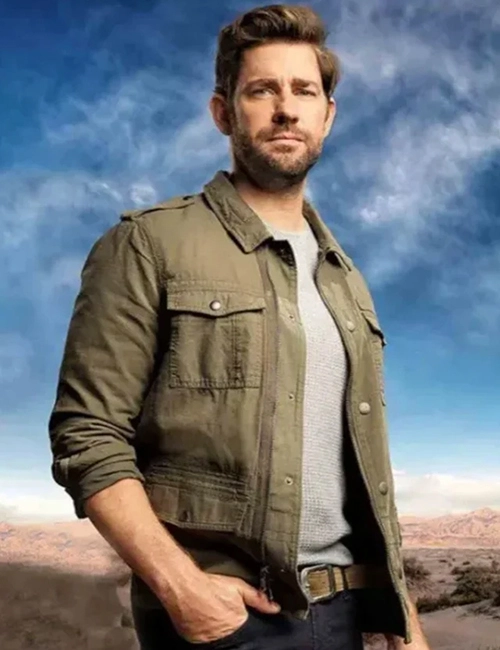 Tom Clancy Jack Ryan Olive Green Jacket