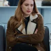 Virgin River Alexandra Breckenridge Brown Leather Jacket
