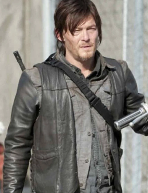 Walking Dead Norman Reedus Black Vest