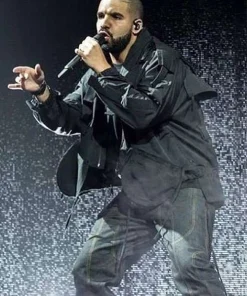 Drake Black Cotton Jacket