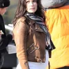 Elizabeth Tulloch Superman and Lois Leather Jacket