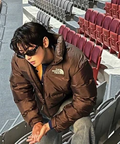 Eunwoo Black Parachute Jacket