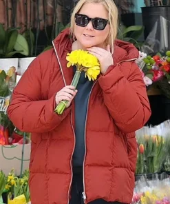 Kinda Pregnant Amy Schumer Red Jacket