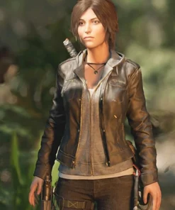 Lara Croft Tomb Raider Leather Jacket