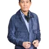 Lee Jung Jae Squid Game Blue Leather Jacket