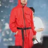 Squid Game Kim Taehyung Red Jumpsuit