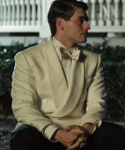 The Six Triple Eight Gregg Sulkin White Blazer