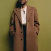 The Weeknd Brown Wool Coat
