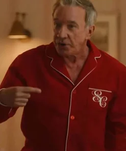 Tim Allen The Santa Clauses 2022 Scott Calvin Red Christmas Night Suit