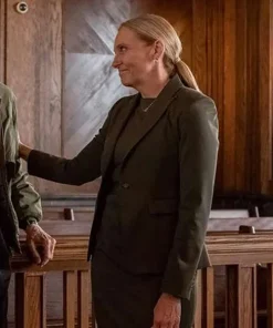 Toni Collette Juror #2 2024 Faith Killebrew Green Blazer