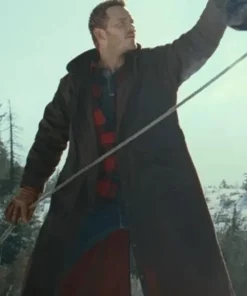Chris Pratt Jurassic World 3 Brown Coat