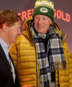Craig T Nelson Green and Gold Yellow Puffer Jacket