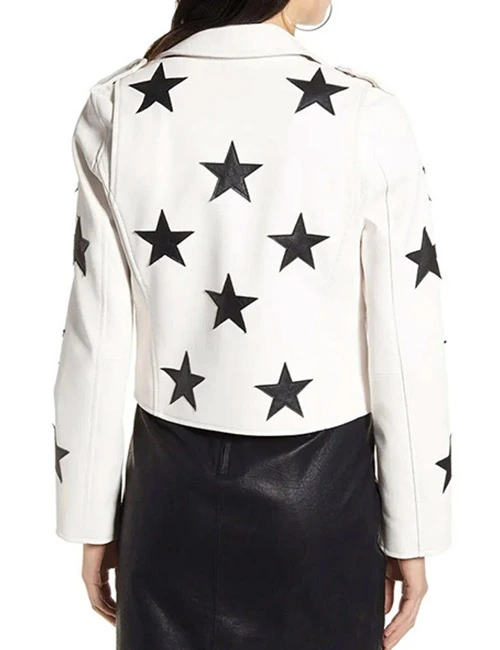 Haley Ferguson The Bachelor White Leather Jacket