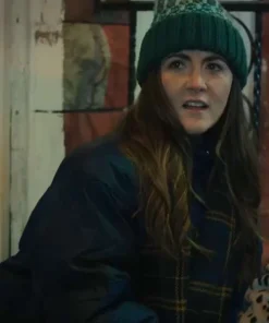 Isabelle Fuhrman Wish You Were Here Blue Puffer Jacket