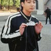 Jungkook 3D Black Leather Jacket