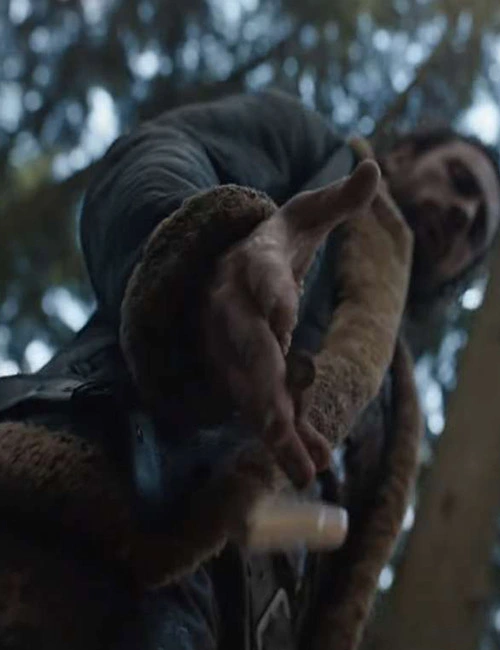 Kraven the Hunter 2024 Sergei Kravinoff Shearling Brown Bomber Leather Jacket