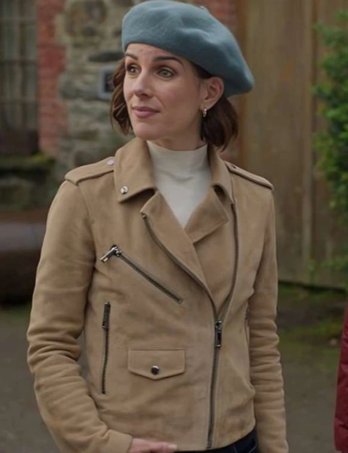 Love of the Irish Shenae Grimes Brown Suede Jacket