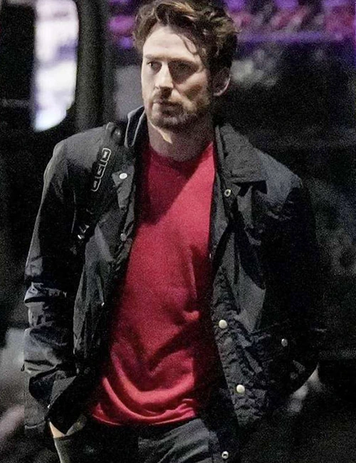 Materialists Movie Chris Evans Black Jacket