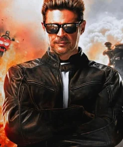 Mortal Kombat 2 2025 Karl Urban Leather Jacket